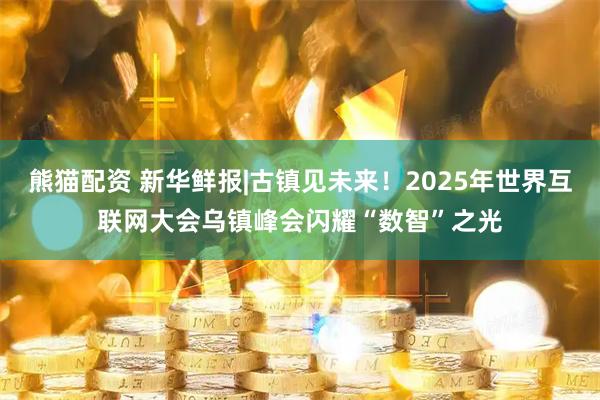 熊猫配资 新华鲜报|古镇见未来！2025年世界互联网大会乌镇峰会闪耀“数智”之光